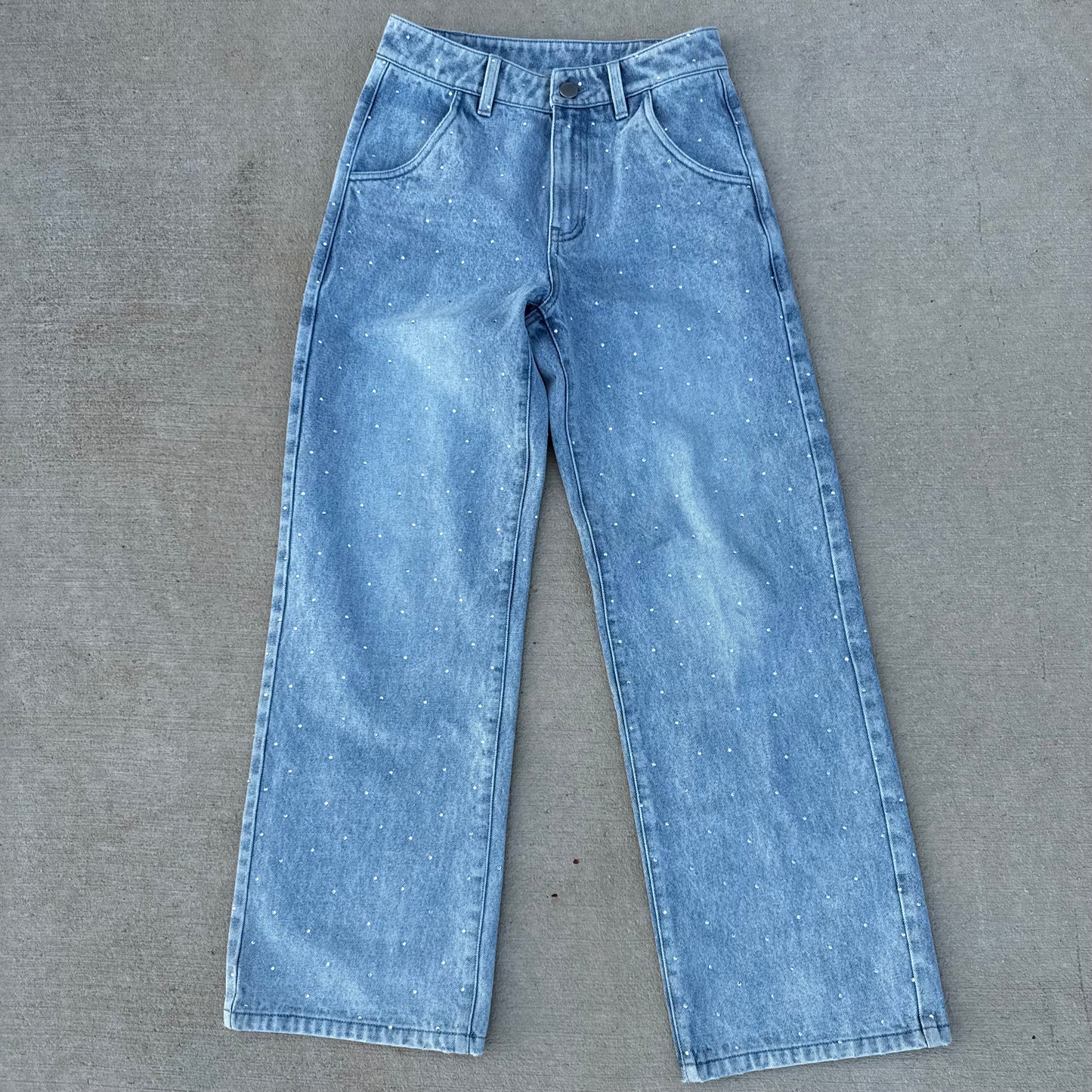 " Rhinstone Jeans "